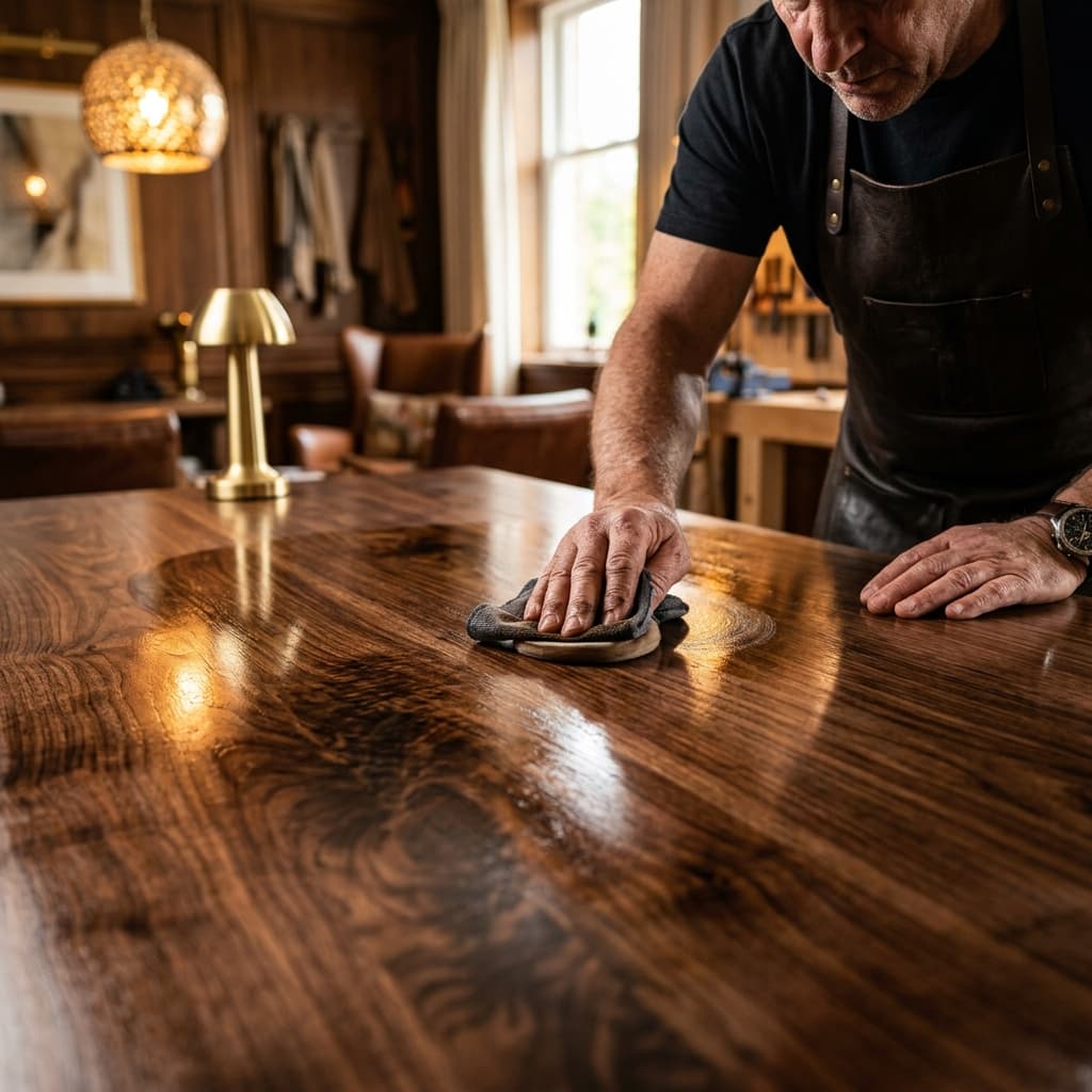 Wood Glazer premium wood polishing and finishing craftsmanship